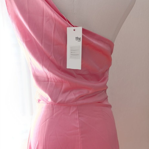 Pink Midi Wonderful Satin Dress, party dress, TFNC LONDON, Medium