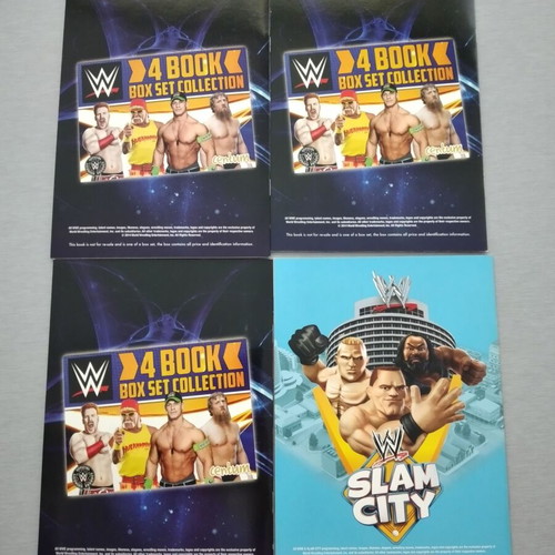 WWE 4 Book Box Set Collection used, kids pro-wrestling books