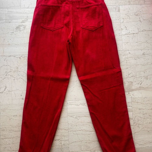 Red corduroy pants Bershka like new, size 40