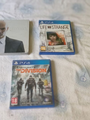 PS4 Bundle 3 Games Like New - Hitman Steelbook Edition, Life is Strange, The Division