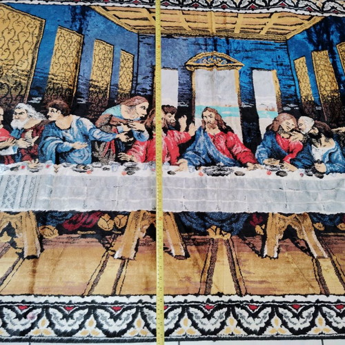 Vintage wall tapestry The Last Supper by Leonardo da Vinci new