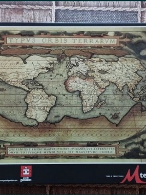 Puzzle map Typus Orbis Terrarum like new, 2000 pieces