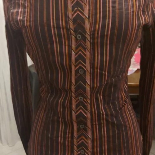 Karen Millen shirt with cufflinks like new, size S-M multicolor