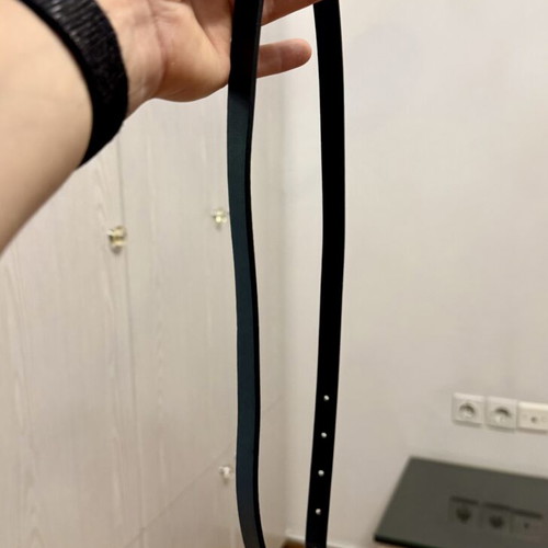 BSB belt new, thin, black and gold, size 95