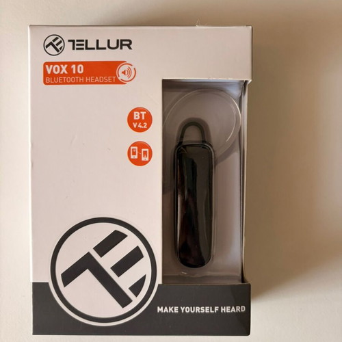 Tellur Vox 10 Earbud Bluetooth Handsfree headset black new