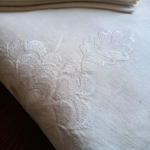 Raxevsky Home tablecloth new with 10 linen and cotton napkins