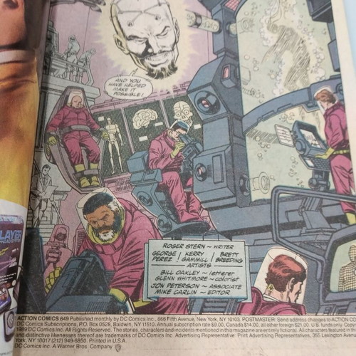 Action Comics #649 used, Superman, script by Roger Stern