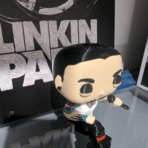 Custom POP Chester Bennington new 3d printed figure 9 cm