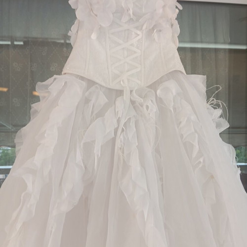 Vintage style wedding dress, Dimitriou collection, white