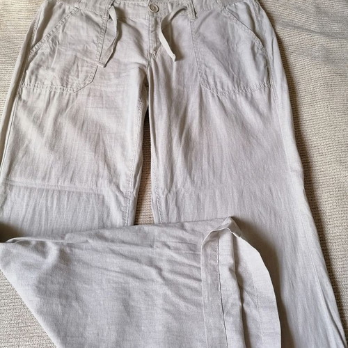 S.Oliver women's linen pants XXL new, ecru color