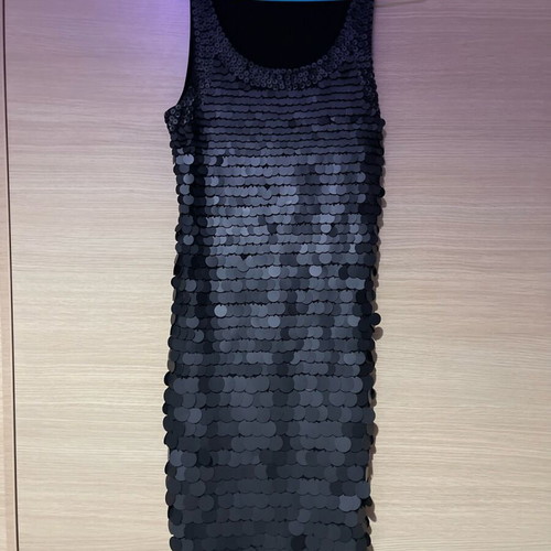 Φόρεμα με πούλιες μαύρο σαν καινούργιο, one size