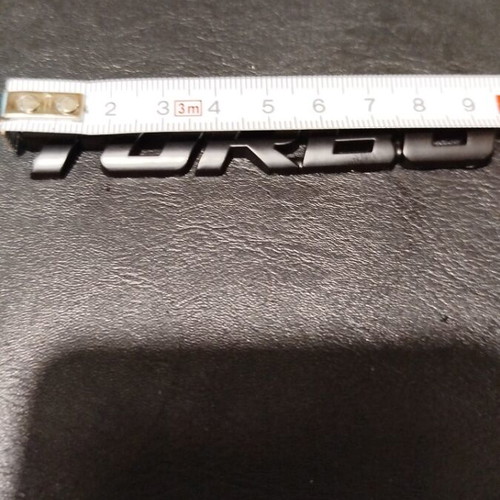 Turbo car badge made of aluminum new