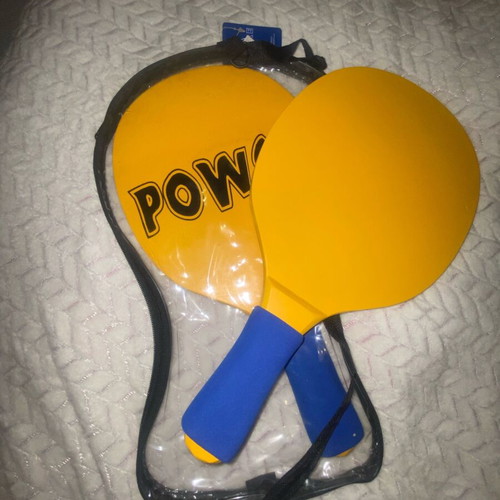 Beach rackets set like new, wooden rackets without ball