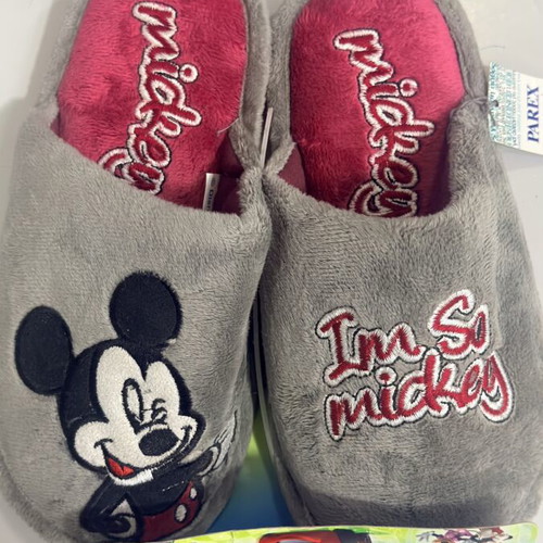 Parex Disney Mickey Mouse Kids' Slippers new, size 32/33, grey