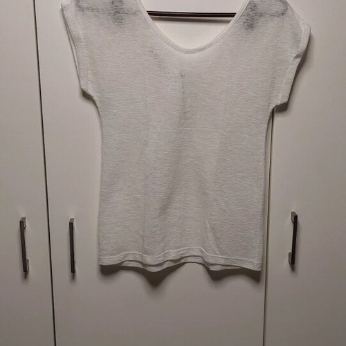 Stradivarius women's short-sleeve t-shirt XS like new, white