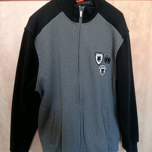 Polo Club men's jacket 2XL like new, cotton, black-gray