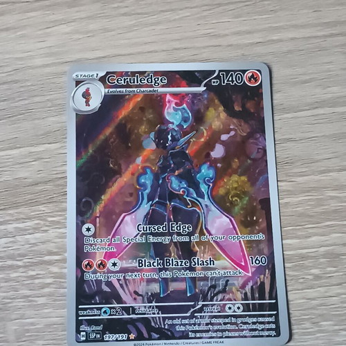Ceruledge SSP 197 rare illustration from Surging Sparks set new