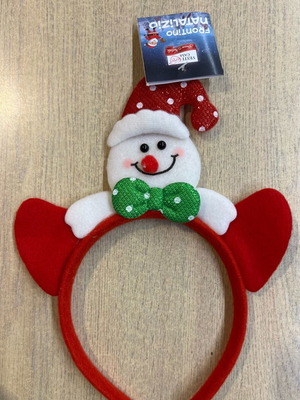 Christmas headband with snowman new