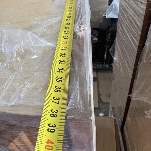 Wooden unit used, 10 pieces with display cabinets