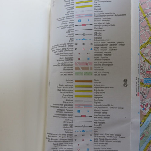 Paris road map used, Road editions, English