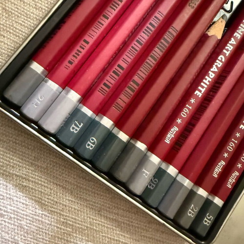 Creta Color drawing pencils used, professional