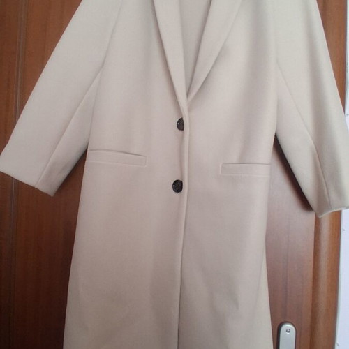 Pink Woman light women's coat, beige, size L
