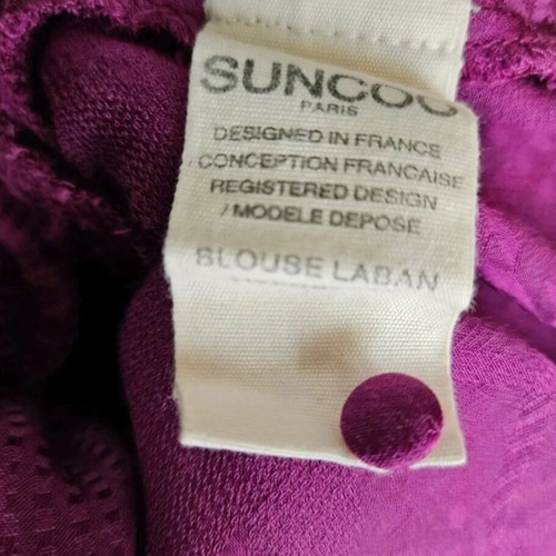 Suncoo purple wrap top like new, size XS