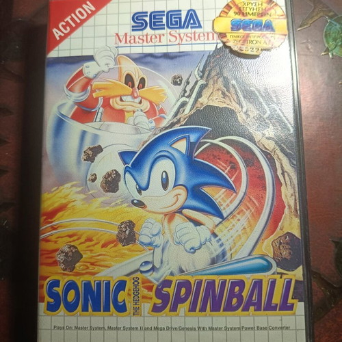 Sonic Spinball Sega Master System game like new