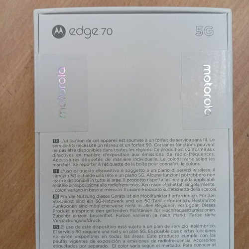 Motorola edge 70 new, gray, 12GB RAM, 512GB, 5G, Android 16.0