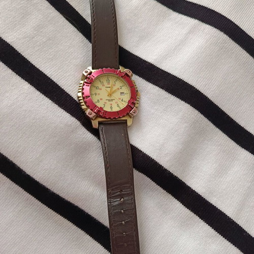 Women's watches like new, modern navy design, set of 2
