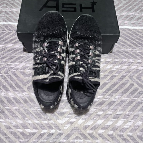 Ash women's sneakers size 38 used, black and grey