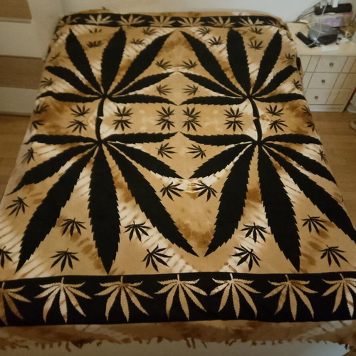 Psychedelic Pareo used, oversized for bed or wall hanging