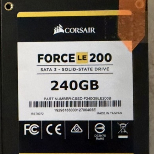 Corsair Force 240GB SSD used, 94% health