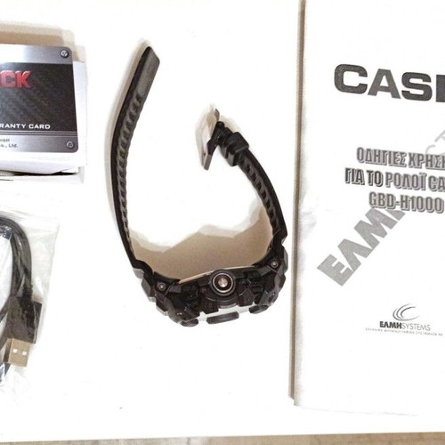 Casio GBD-H1000 smartwatch used, waterproof with GPS