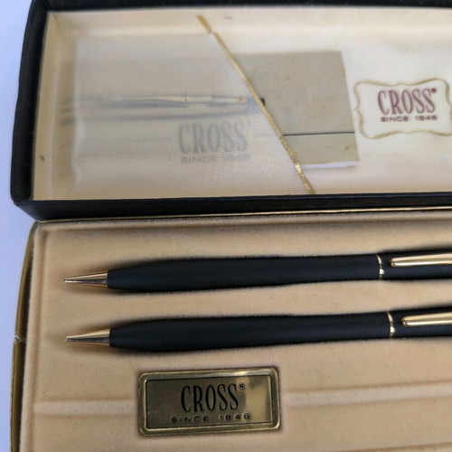 Cross Century set of two pencils like new in black with box
