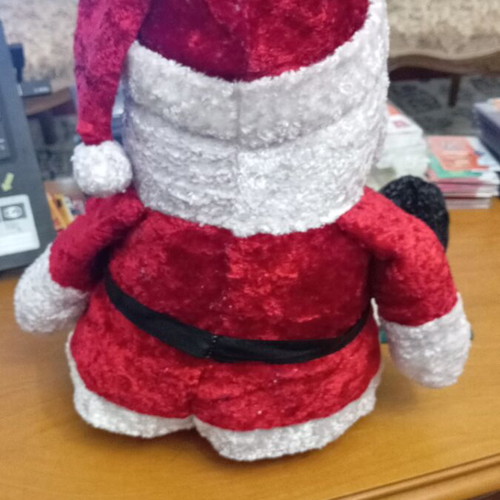 Christmas plush toy Santa Claus used