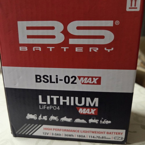BS Lithium Battery BSli-02 Max new in box