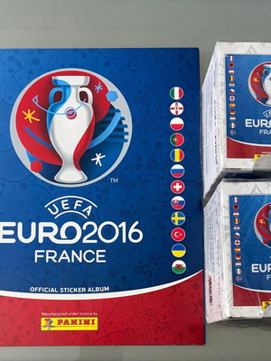 Panini UEFA Euro 2016 France άλμπουμ αυτοκόλλητων και 2 σφραγισμένα κουτιά