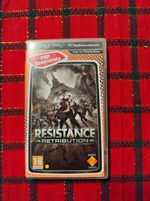 Resistance: Retribution PSP μεταχειρισμένο με το βιβλιαράκι μαζί