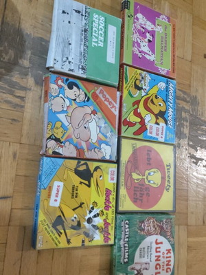 Super 8 film reels used, set of 7 classic cartoons