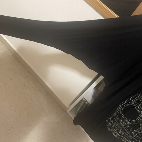 T-shirt with Skull Print and Rhinestones like new, black, sizes L and XL