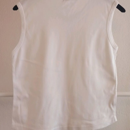 Zara TRF sleeveless top used, size Large, white