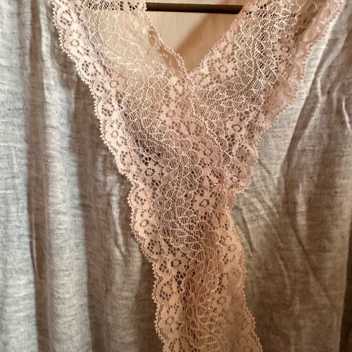 Summer romper new, gray and pink, size M