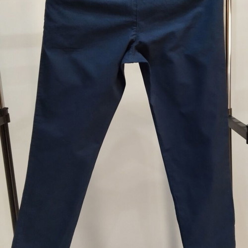 Benetton Chino pants like new, dark blue with micro-pattern, size S