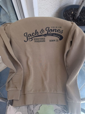 Πουλόβερ Jack & Jones μπεζ και καφέ μέγεθος M σαν καινούριο