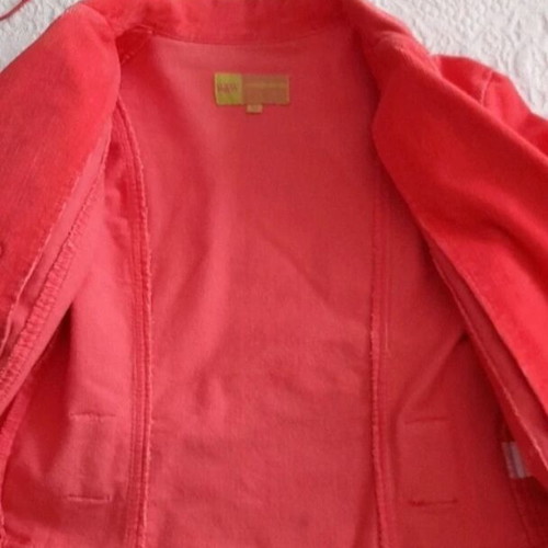 W&W Y2K Jacket in Coral Corduroy Fabric like New Size M