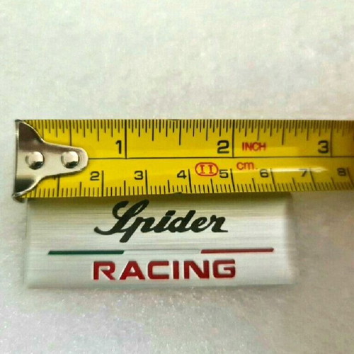 Alfa Romeo Spider Racing aluminum badge new