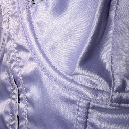Bershka Women's Corset new, satin, adjustable straps, purple, XS-S