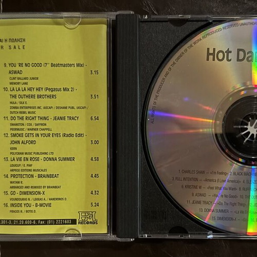 Hot Dance Trax CD like new, 90s house and eurodance compilation