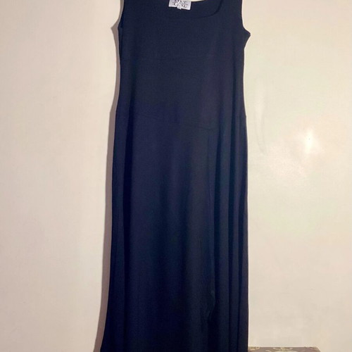 Maria Glenster black dress with asymmetrical hem, like new, size M